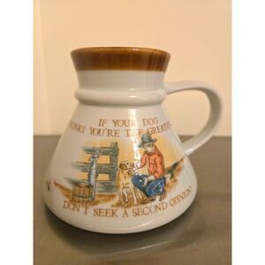 Vintage Otagiri Figi Coffee Mug If Your Dog Thinks You're the Greatest Cowboy